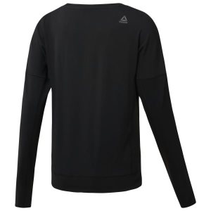 Bluza Damskie Reebok Speedwick Crew Neck Czarne PL 71JMLIF